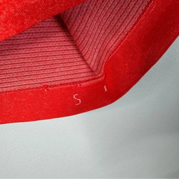 Lululemon Men's Orange Metal Vent Tech Athletic Short Sleeve Shirt - Picture 7 of 13